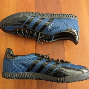 Men's Adidas A.B. Gazelle Indoor, Blondey McCoy, Mineral Blue & Black, Size 11.5